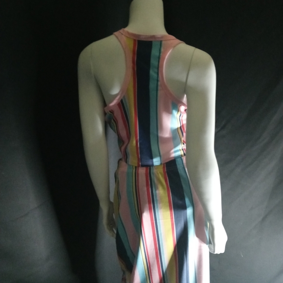 🖤2 Pc Color Stripe Skirt Set🖤 Women's 2 Pc - Picture 7 of 7